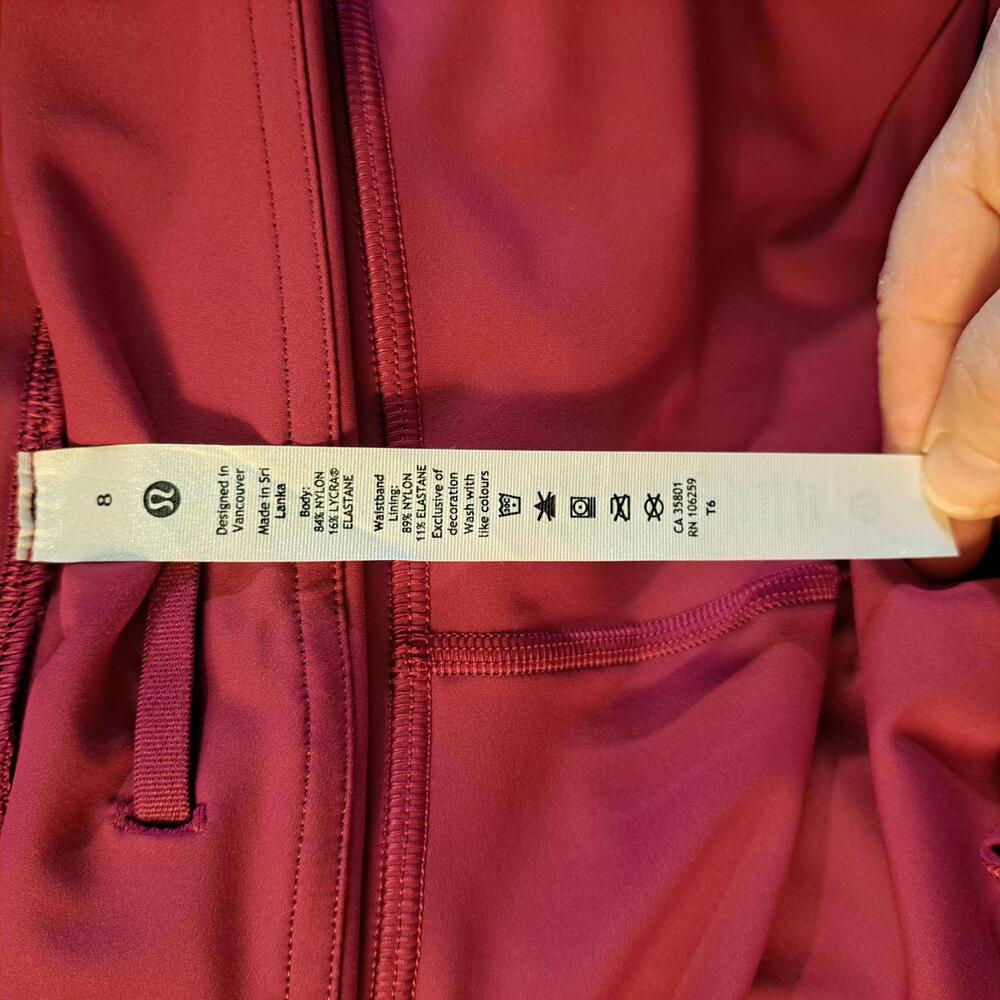 New! Lululemon Fast & Free HR 23" Wild Berry Leggings - Size 8 - Picture 7 of 7